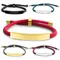 Bracciale da uomo personalizzato Bracciale regolabile personalizzato Nome in acciaio inossidabile Qualsiasi testo inciso Bracciale Regalo di compleanno per lui
