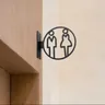 Segnaletica per bagno da uomo e da donna toilette targa per Hotel WC segnaletica per WC promemoria