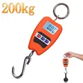 Bilancia sospesa s bilancia pesapersone 200 kg / 441 lb bilancia digitale Mini bilancia portatile