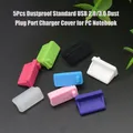 Supporto 5 pezzi antipolvere Standard USB 2.0/3.0 coperchio caricatore porta polvere per PC Notebook