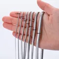 Collana a catena a serpente piatta in acciaio inossidabile da 1,5-6 mm di larghezza Catena a serpente impermeabile Uomo Donna Collana regalo Dropship di gioielli