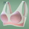 Reggiseno Sexy senza cuciture seta di ghiaccio Deep V Beauty Back intimo raccolta reggiseno comodo