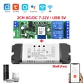 2CH Tuya APP Wifi Wireless fai da te modulo interruttore intelligente 433 telecomando Smart Home Garage relè remoto universale Alexa Google Home