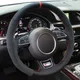 Volante dell'auto Treccia Copertura Per Audi A1 A3 A4 2015-2016 A7 2012-2018 S7 2013-2018 RS7