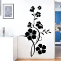 MAMALOOK fiori moderni e viti da fiori WallSticker carta da parati per porta soggiorno murale