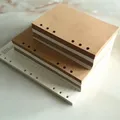 Diario interno del nucleo interno della carta del taccuino a5 a6 b5 della linea bianca a5 a6 b5 del raccoglitore della foglia sciolta bianca del retro kraft dell'annata