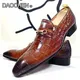 Scarpe in pelle da uomo di marca di lusso marrone nero scarpe eleganti CASUAL da uomo SLIP ON scarpe