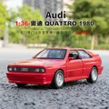 1:36 1980 Audi Quattro auto d'epoca alta simulazione pressofuso auto in lega di metallo modello auto