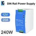 NDR 240W 180-240V AC a DC alimentatore Switching industriale su guida DIN 12V 24V 48V 180V-240V AC a