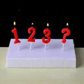 Nuova candela digitale rossa numero di compleanno torta candela 0 1 2 3 4 5 6 7 8 9 Cake Topper