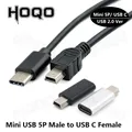 Mini da usb a usb c cavo da mini-b a usb-c adattatore da usb tipo c femmina a mini usb maschio