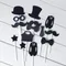 5pcs Uomini Preferito Compleanni Cake Topper Bow tie suit Festa del Papà Buon compleanno cupcake