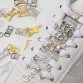 2 pezzi strass AF1 ciondoli per scarpe colorati gioielli Sneaker Charms ragazza regalo decorazione