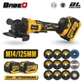 BABEQ 125MM Brushless Electric Angle Grinder M14 18V Lithium-Ion Grinder Cutting Machine 3 Gears DIY
