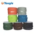 YOUGLE 50 Meters 2.5mm 3 Strands Cores 280LB Reflective Paracord Parachute Cord Tent Guy Fishing