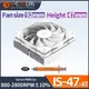 ID-COOLING IS-47 XT 4 HeatPipes CPU Processor Air Cooler 92mm PWM Cooling Fan ITX Radiator for Intel