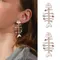Makersland Orecchini con perno per le donne Gioielli Orecchini vintage Scheletro di pesce Accessori da donna Gioielli di moda Regalo della ragazza 2023