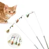 1pcs Cat Toy Pet Cats Kitten Teaser Toy con campana Funny Feather Cat Teaser Wand Toys for Cats Pet