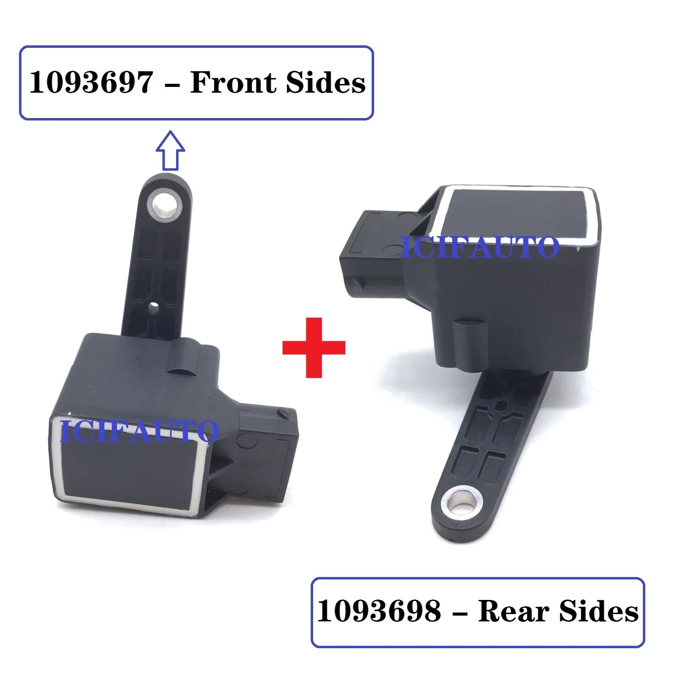 1093698 / 1093697 sensore di livello di controllo del faro allo xeno laterale anteriore o posteriore per BMW 5 7 X3 X5 serie E53 E60 E61 E65 E83