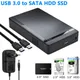 SATA to USB 3.0 For 2.5/3.5 Inch HDD SSD Adapter External Hard Drive Enclosure SSD Disk Box hdd