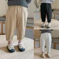 Pantaloni da ragazzo primavera autunno stile coreano cotone ragazzo ragazza pantaloni larghi