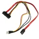 Cavo dati prolunga splitter per alimentatore floppy FDD maschio da 22 pin 7 + 15 pin SATA a 7 pin + 4 pin per disco rigido PC HDD