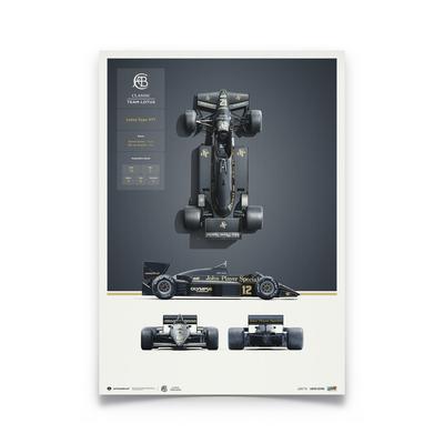 Lotus F1 Team Type 97T – Blaupause – Poster in limitierter Auflage von 1985 Image