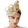 Portapillole da donna Fascinator Hat Kentucky Hat Feather Derby Sinamay Fascinator fascia Tea Party
