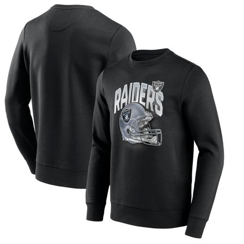 Las Vegas Raiders End Around Helm-Sweatshirt mit Rundhalsausschnitt – Herren