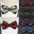 Men Bowtie Newest Butterfly Knot Mens Accessories Luxurious Bow Tie Black Cravat Formal Commercial