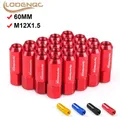 20 PZ 60 MM M12 * 1.5 Dadi Ruota Nuovo Racing Lug Dadi Ruota Vite In Alluminio Lug Nut M12X1.5 LC 100442