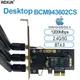 BCM943602CS Wireless Card Adapter 802.11AC Desktop Wifi Card Bluetooth 4.0 Desktop WLAN Card PCI E