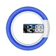 LED Wall Alarm Clock Remote Control Digital Clock with Alarm/Temperature Ring Round Square Hollow