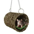 Small Animal Wood Play Tunnel for Rats Ferrets Dwarf Rabbits Habitats Cave Bunny Hideout Activity