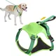 ATUBAN Dog Harness&Retractable Dog Leash All in One Adjustable Easy Walk Dog Harness 2 Leash Clips