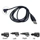 USB Data Cable A Male to Mini USB B 5Pin Male 90 Degree UP / Down / Left / Right Angle Adapter
