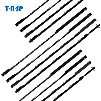 TASP 12pcs 4" 105mm Pinned Scroll Saw Blades Wood Cutting Blade for Dremel Moto Saw