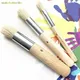 3Pcs/Set Wooden Stencil Brush Hog Bristle Brushes Acrylic Watercolor Oil Painting Drop ship