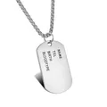 New Army Tag Badge Name Pet dog tag Pendant Men's Metal Color Stainless Steel Chain Necklace Charm