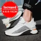 New Men's Casual Shoes Summer Simple Black White Sneakers Fashion Breathable Sneakers 6/8/10cm