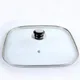 16-32cm Cookware Reinforced Square Glass Lid Tempered Wok Lid Pyrex Glass Round Chef Pan Lid with