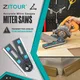 Zitour® Accurate Mitre Gauges for Mitre Saws Adjustable Angle Ruler Saw Protractor Ruler with Pencil