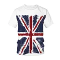 The Union Flag T-Shirts The Union Jack 3d Print Uk Tshirt Tops Men Women Fashion Hip Hop Tees Shirt