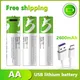 Battery aa 1.5V rechargeable battery aa supports direct charging of C-line Pilas aa USB rechargeable