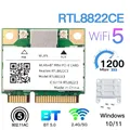 Dual Band Mini Pcie RTL8822CE 1200Mbps WiFi Card Bluetooth 5.0 Wireless Adapter 802.11ac WIFI dongle
