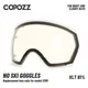 COPOZZ Replacement Ski Goggles Lens For Model 21101 Anti-fog UV400 Spherical Ski Glasses Snow