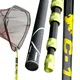 BAKAWA Durable Ultra Light Carp Fishing Landing Hand Net Foldable Collapsible Telescopic Pole Handle