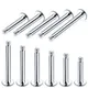 100pcs/lot Steel Labret Bar Parts Screw Thread Head 16G 14G Labret Post Barbells Only For Lip