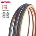 Kenda Bicycle Tire 700C 700x23C 25C 28C 32C 35C Ultralight Yellow Side Tyre Low Resistance Pneu