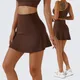 Shorts Pants Tennis Sports Skirt Women Yoga Mini Skort High Waist Gym Fitness Dance Short Under The